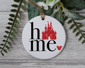 Walt Disney World Home Christmas Ornament, Happy Holidays Ornament, Ceramic Ornament, Disney Christmas Ornament, Christmas Gift