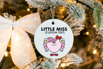 Personalized Little Miss Ornament, Little Miss Custom Ornament, Cute Little Miss Ornament, Little Miss Teacher Ornament, Little Miss Gifts