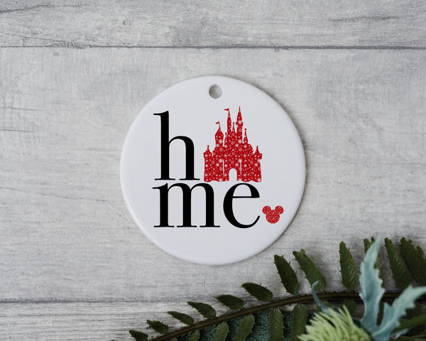 Walt Disney World Home Christmas Ornament, Happy Holidays Ornament, Ceramic Ornament, Disney Christmas Ornament, Christmas Gift