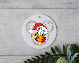 Happy Duck Christmas Ornament, Disney World Christmas Ornament, Disney Christmas Ornament, Christmas Gift, Disney Family Gift Ornament