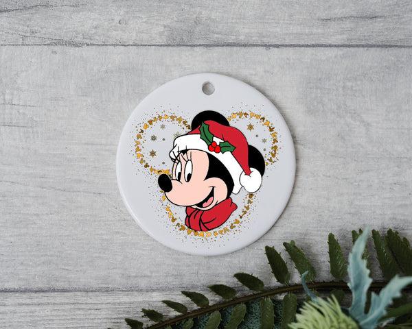 Happy Mouse Christmas Ornament, Disney Christmas Ornament, Christmas Trip Gift Ornament, Christmas Gift, Disney Family Gift Ornament