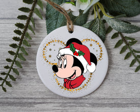 Happy Mouse Christmas Ornament, Disney Christmas Ornament, Christmas Trip Gift Ornament, Christmas Gift, Disney Family Gift Ornament