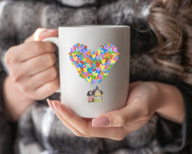 UP! Magic House Christmas Mug, Magic House with Balloon, Disney World 2022 Christmas Gift,  Christmas Gift Mug, Merry Christmas Coffee Mug