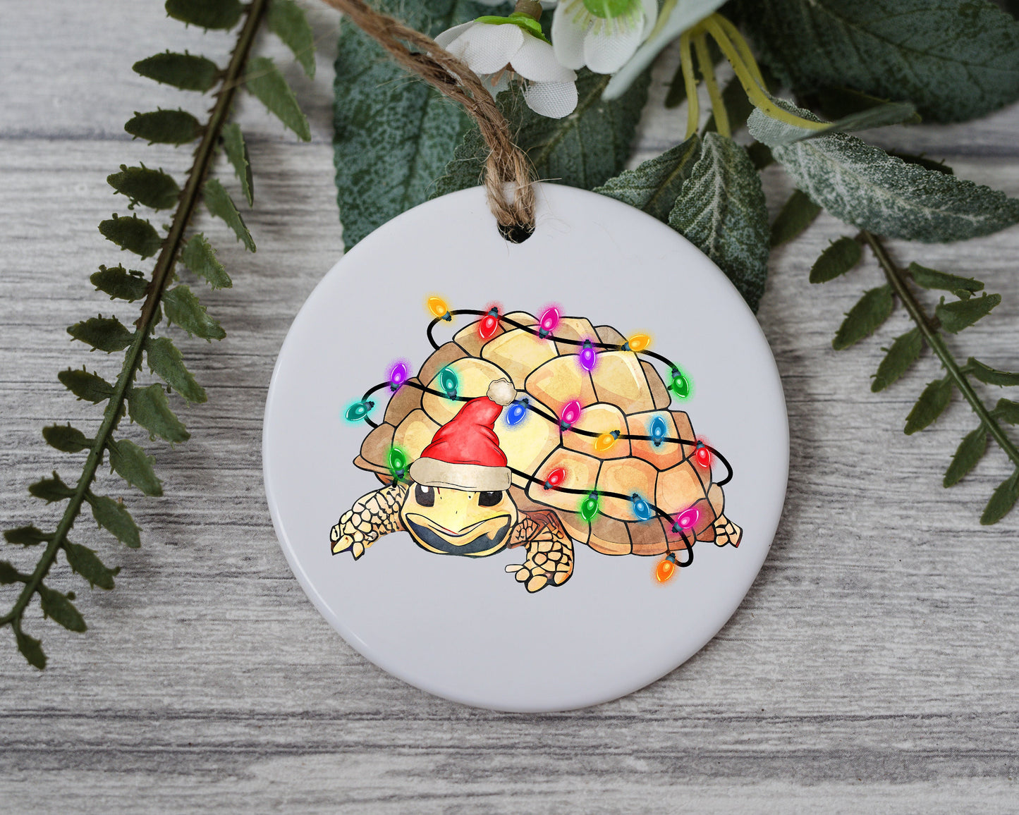 Baby Turtle with Santa Hat/Light, Baby Turtle Christmas Light, Christmas Gift Ornament, Santa Helper with Santa Hat, Christmas Light