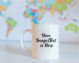 Enjoy Your Morning Brew with a Personalized Touch: Custom Text and Image Coffee Mug - Design Your Own Unique Mug for Every Sip