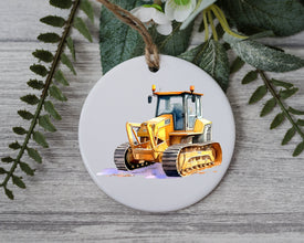 Building Christmas Delight: Constructing Bulldozer Kids Ornament-Add Joyful Fun to Your Tree with this Adorable Construction-themed Keepsake