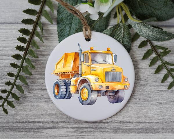 Building Holiday Cheer: Constructing Truck Kids Ornament - Add Joy to Christmas with this Adorable Construction-themed Keepsake