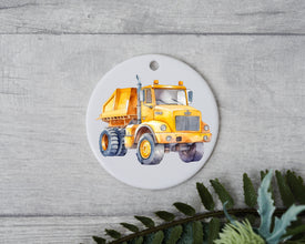 Building Holiday Cheer: Constructing Truck Kids Ornament - Add Joy to Christmas with this Adorable Construction-themed Keepsake