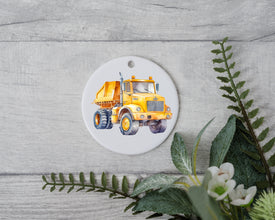 Building Holiday Cheer: Constructing Truck Kids Ornament - Add Joy to Christmas with this Adorable Construction-themed Keepsake