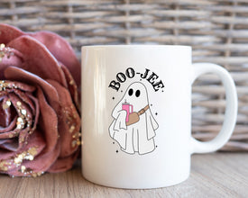 Boo-Jee Halloween Mug: Sip in Spooky Style with This Boo-tifully Designed Mug - Perfect for Halloween Vibes