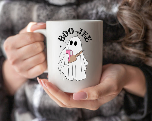 Boo-Jee Halloween Mug: Sip in Spooky Style with This Boo-tifully Designed Mug - Perfect for Halloween Vibes