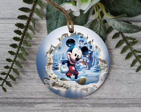 Winter Wonderland Whimsical Mouse Christmas Ornament - A Cheerful Addition to Your Holiday Decor and a Perfect Nostalgic Keepsake!