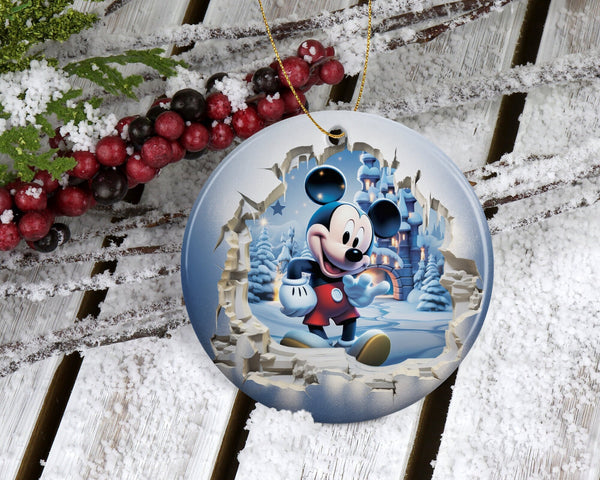 Winter Wonderland Whimsical Mouse Christmas Ornament - A Cheerful Addition to Your Holiday Decor and a Perfect Nostalgic Keepsake!