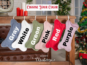 Custom Pet Paw Christmas Stockings, Personalized Dog Stocking Gifts,Personalized Dog Cat Stocking,Family Stockings,Christmas Decoration