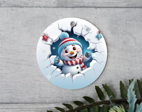 Cute and Cozy: Baby Frosty The Snowman Ornament - Adorable Keepsake for Your Little One's First Christmas!