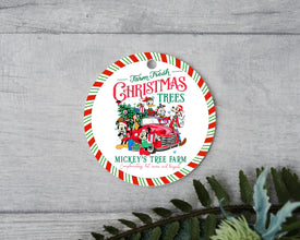 Christmas Farm Friends Holiday Ornament - Rustic Charm and Festive Fun ornament - Animated Mouse and Pals - Farm Fresh Fun For Your Holiday!