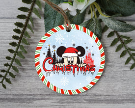 Winter Wonderland Memorable Iconic Mouse Christmas Ornament - Sprinkle Joy on Your Christmas Tree this Festive Season!