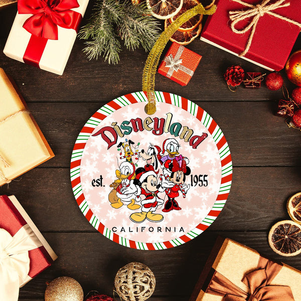 Vintage Festive Magic Mouse & Friends Christmas Ornament! Add Holiday Memories With Your Pals This Seasons Greetings!