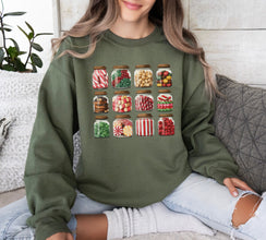 Christmas Candy Jars Sweatshirt, Christmas Sweatshirt, Christmas Matching Sweatshirt, Christmas Sweater, Xmas Shirt, Christmas Gift