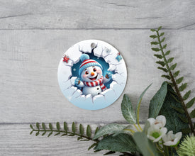 Cute and Cozy: Baby Frosty The Snowman Ornament - Adorable Keepsake for Your Little One's First Christmas!