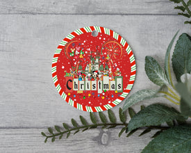 Red Magical Castle Crew Christmas Ornament - Celebrate Christmas With a Fun-loving, Cheerful Character Ornament - Whimsical Animated Gift!