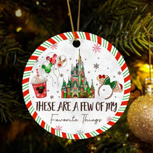 Iconic Magical Castle Ornament With A Few Of Your Favorite Things - Mouse Ears and Coffee Christmas Ornament - Float Away With Festive Cheer