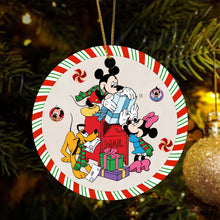 Iconic Cartoon Couple Christmas Ornament - Red and Green Festive Mail Delivery Ornament - Xmas Gift for the Whimsical Animation Fanatic!