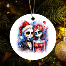 Nightmare Before Christmas Jack and Sally Ornament - Tim Burton's Delight for Your Tree or Gift for the Nightmare Before Christmas Fanatic!