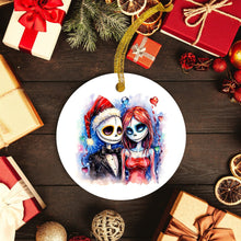 Nightmare Before Christmas Jack and Sally Ornament - Tim Burton's Delight for Your Tree or Gift for the Nightmare Before Christmas Fanatic!