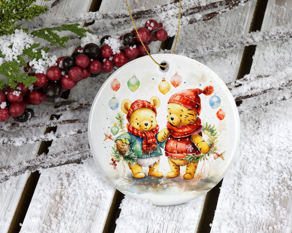 Classic Winnie the Pooh Christmas Ornament - Disney's Beloved Bear for Your Tree and Perfect Gift for Loved Ones Christmas Tree!