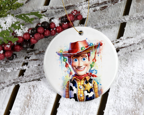 Disney Woodie Ornament - Classic Water Color Woodie - Disney Christmas Ornament - Classic Pixar Charm for Your Holiday Gifting!