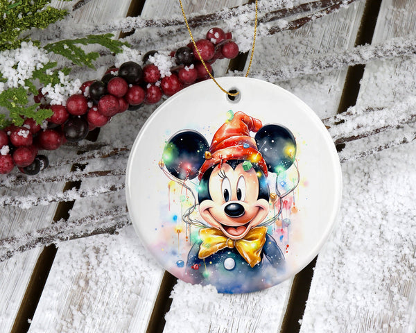 Magical Mickey Mouse Disney Ornament - Classic Water Color Mickey - Disney Christmas Ornament - Classic for Your Holiday Gifting!