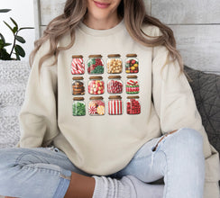 Christmas Candy Jars Sweatshirt, Christmas Sweatshirt, Christmas Matching Sweatshirt, Christmas Sweater, Xmas Shirt, Christmas Gift