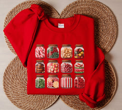 Christmas Candy Jars Sweatshirt, Christmas Sweatshirt, Christmas Matching Sweatshirt, Christmas Sweater, Xmas Shirt, Christmas Gift