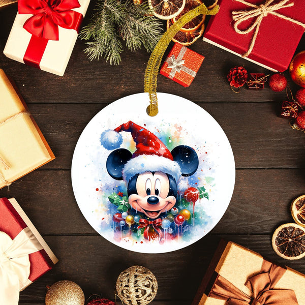 Mickey Mouse Club Disney Magic Ornament - Classic Water Color Mickey - Disney Christmas Ornament - Walt Disney Gifts!