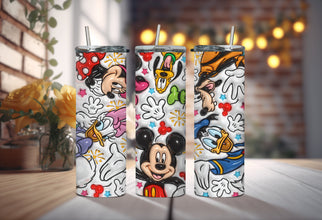 Disney Cartoon Character Tumbler - Goofy Tumbler to Enjoy Your Sips with Some Disneyland Magic!