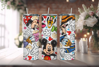 Disney Cartoon Character Tumbler - Goofy Tumbler to Enjoy Your Sips with Some Disneyland Magic!