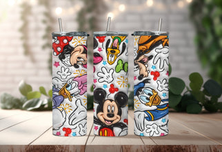 Disney Cartoon Character Tumbler - Goofy Tumbler to Enjoy Your Sips with Some Disneyland Magic!