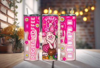 Sweetest Stuffed Piggy Cartoon Tumbler - Honey Buddy Lover - Enjoy Your Sips with the Infamous Teddy Bears Best Friend, Everyone Loves!