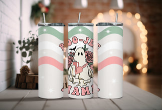 Boo-Jee Mama Tumbler - Stanley Ghost Tumbler - Adorable Spooky Tumbler with Cross Body Bag - Bad and Boo-Jee Tumbler!