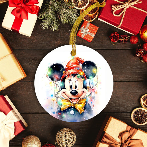 Magical Mickey Mouse Disney Ornament - Classic Water Color Mickey - Disney Christmas Ornament - Classic for Your Holiday Gifting!