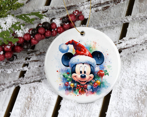 Mickey Mouse Club Disney Magic Ornament - Classic Water Color Mickey - Disney Christmas Ornament - Walt Disney Gifts!