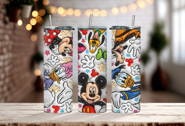 Disney Cartoon Character Tumbler - Goofy Tumbler to Enjoy Your Sips with Some Disneyland Magic!