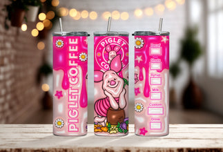 Sweetest Stuffed Piggy Cartoon Tumbler - Honey Buddy Lover - Enjoy Your Sips with the Infamous Teddy Bears Best Friend, Everyone Loves!