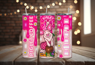 Sweetest Stuffed Piggy Cartoon Tumbler - Honey Buddy Lover - Enjoy Your Sips with the Infamous Teddy Bears Best Friend, Everyone Loves!