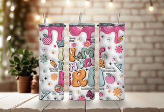 In My Teacher Era Tumbler - Teacher Tumbler - Back to School Tumbler - Gifts for Worlds Greatest Teacher in 70s Retro Style!