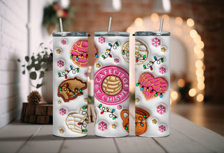 Cafecito Y Chisme Tumbler - Christmas Calories Don' Count Tumbler - Spanish Holiday Tumbler - Christmas 2024 - Gifts for Her Tumbler!