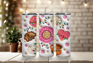 Cafecito Y Chisme Tumbler - Christmas Calories Don' Count Tumbler - Spanish Holiday Tumbler - Christmas 2024 - Gifts for Her Tumbler!