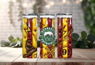 Espresso Patronum Tumbler - Harrys Tumbler - Magical Gryffindor Tumbler - 2024 Gifts Tumbler - Cast a Spell with Every Sip!