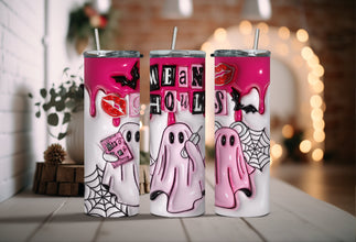 Mean Ghouls Tumblers - No You Hang Up Trio Tumbler - Spooky Burn Book Tumbler That Regina Will Approve!